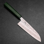 Santoku 440C Nashiji Damas Manche Urushi Vert 165mm-[Musashi]-[Couteaux de cuisine japonais]