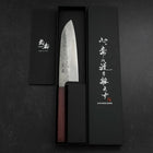 Santoku 440C Nashiji Damas Manche Urushi Violet 165mm-[Musashi]-[Couteaux de cuisine japonais]