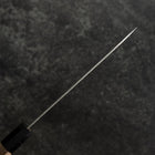 Santoku 440C Nashiji Damas Manche en Buffle et Noyer 165mm-[Musashi]-[Couteaux de cuisine japonais]