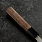 Santoku 440C Nashiji Damas Manche en Buffle et Noyer 165mm-[Musashi]-[Couteaux de cuisine japonais]