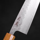 Santoku 440C Nashiji Damas Manche en Chêne 165mm-[Musashi]-[Couteaux de cuisine japonais]