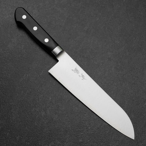 Santoku 440C Poli Manche Occidental 180mm-[Musashi]-[Couteaux de cuisine japonais]