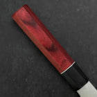 Santoku AUS-10 Damas Manche en Cerisier Rouge 170mm-[Musashi]-[Couteaux de cuisine japonais]