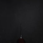 Santoku AUS-10 Miroir Tsuchime Damas Manche Urushi Pourpre 165mm-[Musashi]-[Couteaux de cuisine japonais]