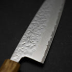 Santoku AUS-10 Miroir Tsuchime Damas Manche Yaki Urushi 165mm-[Musashi]-[Couteaux de cuisine japonais]