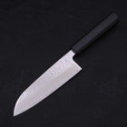 Santoku AUS-10 Nashiji Damas Manche Urushi Bleu Sombre 165mm-[Musashi]-[Couteaux de cuisine japonais]