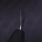 Santoku AUS-10 Nashiji Damas Manche Urushi Bleu Sombre 165mm-[Musashi]-[Couteaux de cuisine japonais]