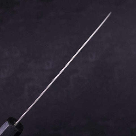 Santoku AUS-10 Nashiji Damas Manche Urushi Bleu Sombre 165mm-[Musashi]-[Couteaux de cuisine japonais]