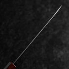 Santoku AUS-10 Nawame Damas Manche Urushi Pourpre 165mm-[Musashi]-[Couteaux de cuisine japonais]