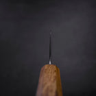 Santoku AUS-10 Nawame Damas Manche Yaki Urushi 165mm-[Musashi]-[Couteaux de cuisine japonais]