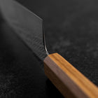 Santoku AUS-10 Nawame Damas Manche en Chêne 165mm-[Musashi]-[Couteaux de cuisine japonais]