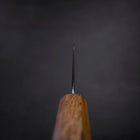Santoku AUS-10 Nawame Damascus Yaki Handle 165mm-[Musashi]-[Japanese-Kitchen-Knives]