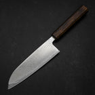Santoku AUS-10 Nickel en Vagues Damas Manche Sumi Urushi 165mm-[Musashi]-[Couteaux de cuisine japonais]