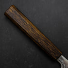 Santoku AUS-10 Nickel en Vagues Damas Manche Sumi Urushi 165mm-[Musashi]-[Couteaux de cuisine japonais]