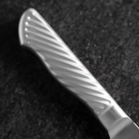 Santoku AUS-10 Poli Manche Inoxydable 165mm-[Musashi]-[Couteaux de cuisine japonais]