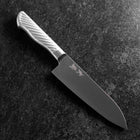 Santoku AUS-10 Poli Manche Inoxydable 165mm-[Musashi]-[Couteaux de cuisine japonais]
