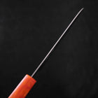 Santoku AUS-10 Poli Manche Océan Orange et Noir 165mm-[Musashi]-[Couteaux de cuisine japonais]