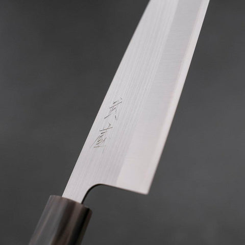 Santoku AUS-10 Poli Manche en Buffle et Bois de Wengé 165mm-[Musashi]-[Couteaux de cuisine japonais]