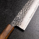 Santoku AUS-10 Tsuchime Damas Manche Sumi Urushi 165mm-[Musashi]-[Couteaux de cuisine japonais]