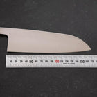 Santoku AUS-8 Poli Manche Océan Blanc 165mm-[Musashi]-[Couteaux de cuisine japonais]