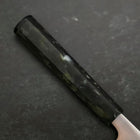 Santoku AUS-8 Poli Manche Océan Noir 165mm-[Musashi]-[Couteaux de cuisine japonais]