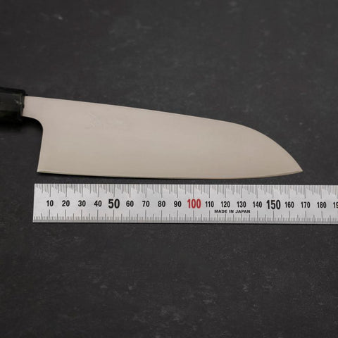 Santoku AUS-8 Poli Manche Océan Noir 165mm-[Musashi]-[Couteaux de cuisine japonais]