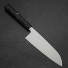 Santoku AUS-8 Poli Manche Océan Noir 165mm-[Musashi]-[Couteaux de cuisine japonais]