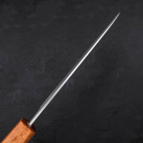 Santoku AUS-8 Poli Manche en Chêne 165mm-[Musashi]-[Couteaux de cuisine japonais]