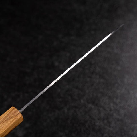 Santoku AUS-8 Poli Manche en Chêne 165mm-[Musashi]-[Couteaux de cuisine japonais]