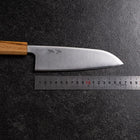 Santoku AUS-8 Polished Oak Handle 165mm (6.5”)-[Musashi]-[Japanese-Kitchen-Knives]
