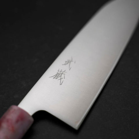 Santoku AUS-8 Polished Ocean Sakura Handle 165mm