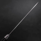 Santoku Acier Suédois Inoxydable Poli Manche Occidental Noir 180mm-[Musashi]-[Couteaux de cuisine japonais]