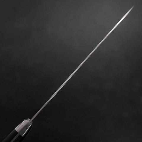 Santoku Acier Suédois Inoxydable Poli Manche Occidental Noir 180mm-[Musashi]-[Couteaux de cuisine japonais]