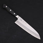 Santoku Acier Suédois Poli Manche Occidental Noir 170mm-[Musashi]-[Couteaux de cuisine japonais]
