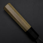 Santoku Blue Steel #1 Kurouchi Manche en Buffle et Magnolia 165mm-[Musashi]-[Couteaux de cuisine japonais]