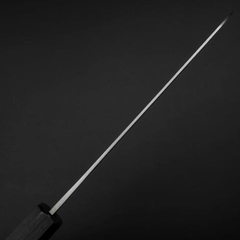 Santoku Blue Steel #1 Revêtement Inox Kurouchi Manche Urushi Vert 170mm-[Musashi]-[Couteaux de cuisine japonais]