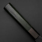Santoku Blue Steel #1 Revêtement Inox Kurouchi Manche Urushi Vert 170mm-[Musashi]-[Couteaux de cuisine japonais]