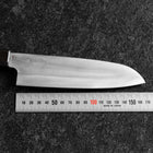 Santoku Blue Steel #1 Revêtement inox Kurouchi Manche Urushi Noir 165m-[Musashi]-[Couteaux de cuisine japonais]