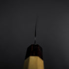 Santoku Blue Steel #1 Revêtement inox Miroir Manche en Zelkova 165mm-[Musashi]-[Couteaux de cuisine japonais]