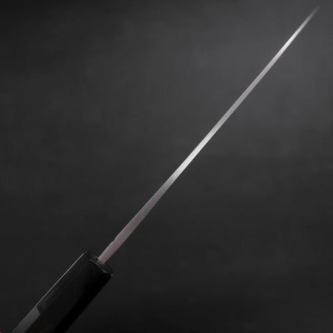 Santoku Blue Steel #2 Damas Manche en Buffle et Ébène 165mm-[Musashi]-[Couteaux de cuisine japonais]