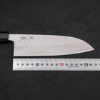 Santoku Blue Steel #2 Damas Manche en Buffle et Ébène 165mm-[Musashi]-[Couteaux de cuisine japonais]