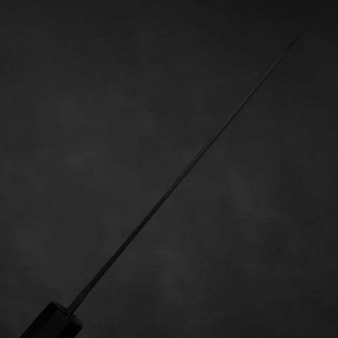 Santoku Blue Steel #2 Kurouchi Chokin Dragon Manche en Buffle et Ébène 165mm-[Musashi]-[Couteaux de cuisine japonais]