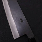 Santoku Blue Steel #2 Kurouchi Chokin Sakura-Fuji Manche en Buffle et Ébène 170mm-[Musashi]-[Couteaux de cuisine japonais]