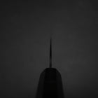 Santoku Blue Steel #2 Kurouchi Chokin Samourai Nouvelle Lune Manche en Buffle et Ébène 165mm-[Musashi]-[Couteaux de cuisine japonais]