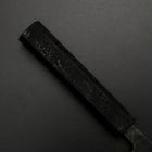 Santoku Blue Steel #2 Kurouchi Manche Ishime Noir 165mm-[Musashi]-[Couteaux de cuisine japonais]