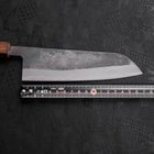 Santoku Blue Steel #2 Kurouchi Manche Sumi Urushi 165mm-[Musashi]-[Couteaux de cuisine japonais]