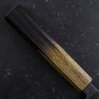 Santoku Blue Steel #2 Kurouchi Manche Yaki Urushi 165mm-[Musashi]-[Couteaux de cuisine japonais]