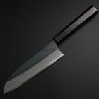 Santoku Blue Steel #2 Kurouchi Manche en Buffle et Ébène 165mm-[Musashi]-[Couteaux de cuisine japonais]