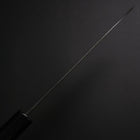 Santoku Blue Steel #2 Kurouchi Manche en Buffle et Ébène 165mm-[Musashi]-[Couteaux de cuisine japonais]