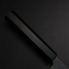 Santoku Blue Steel #2 Kurouchi Manche en Buffle et Ébène 165mm-[Musashi]-[Couteaux de cuisine japonais]